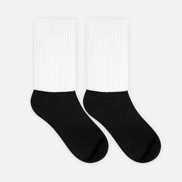 Black Foot Sublimated Socks